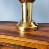 Pair of large vintage 1970s brass living room lamps