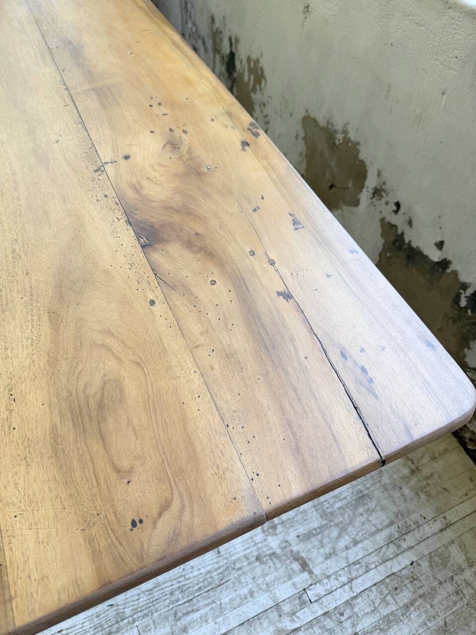 Walnut farmhouse table 2.10m from the 50s