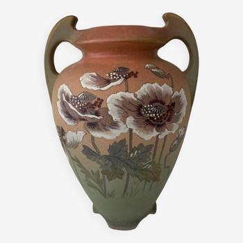 Art Nouveau Vase Jugenstil Decors Enameled and Painted 1900