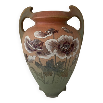 Art Nouveau Vase Jugenstil Decors Enameled and Painted 1900