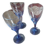 Flûte et verre à pied