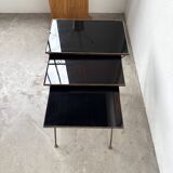 Adnet 1950s nesting tables trio