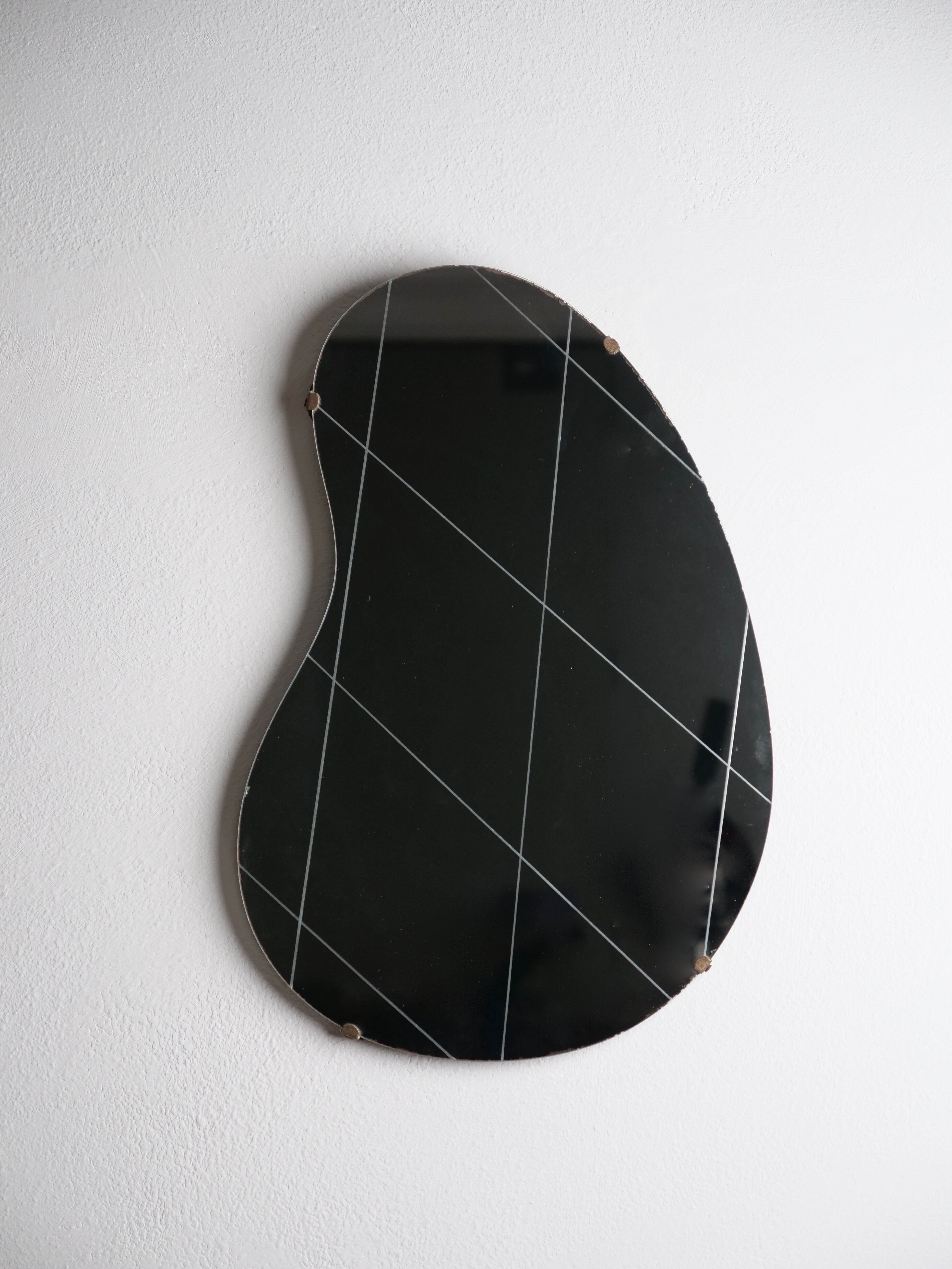 Miroir de forme libre année 50