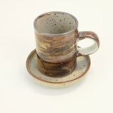 Lot de 4 tasses à expresso et 4 sous-tasses