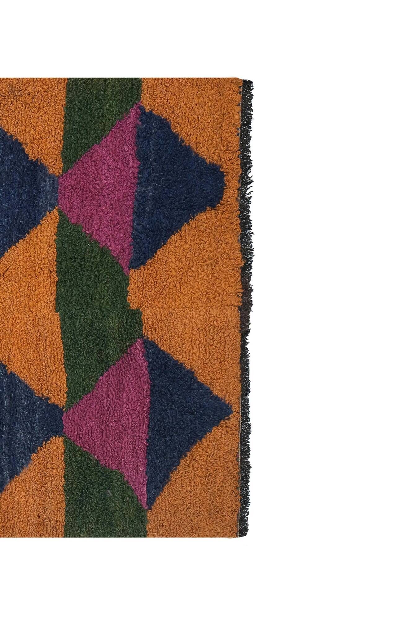 Vintage handmade Turkish rug 108x137 cm