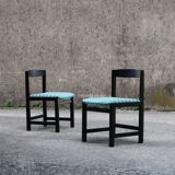 Black and blue chairs by Ulferts Tibro