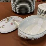 1950s Limoges Porcelain Floral Dinner Service - 31 Pieces