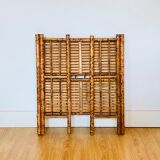 Folding speckled bamboo shelf