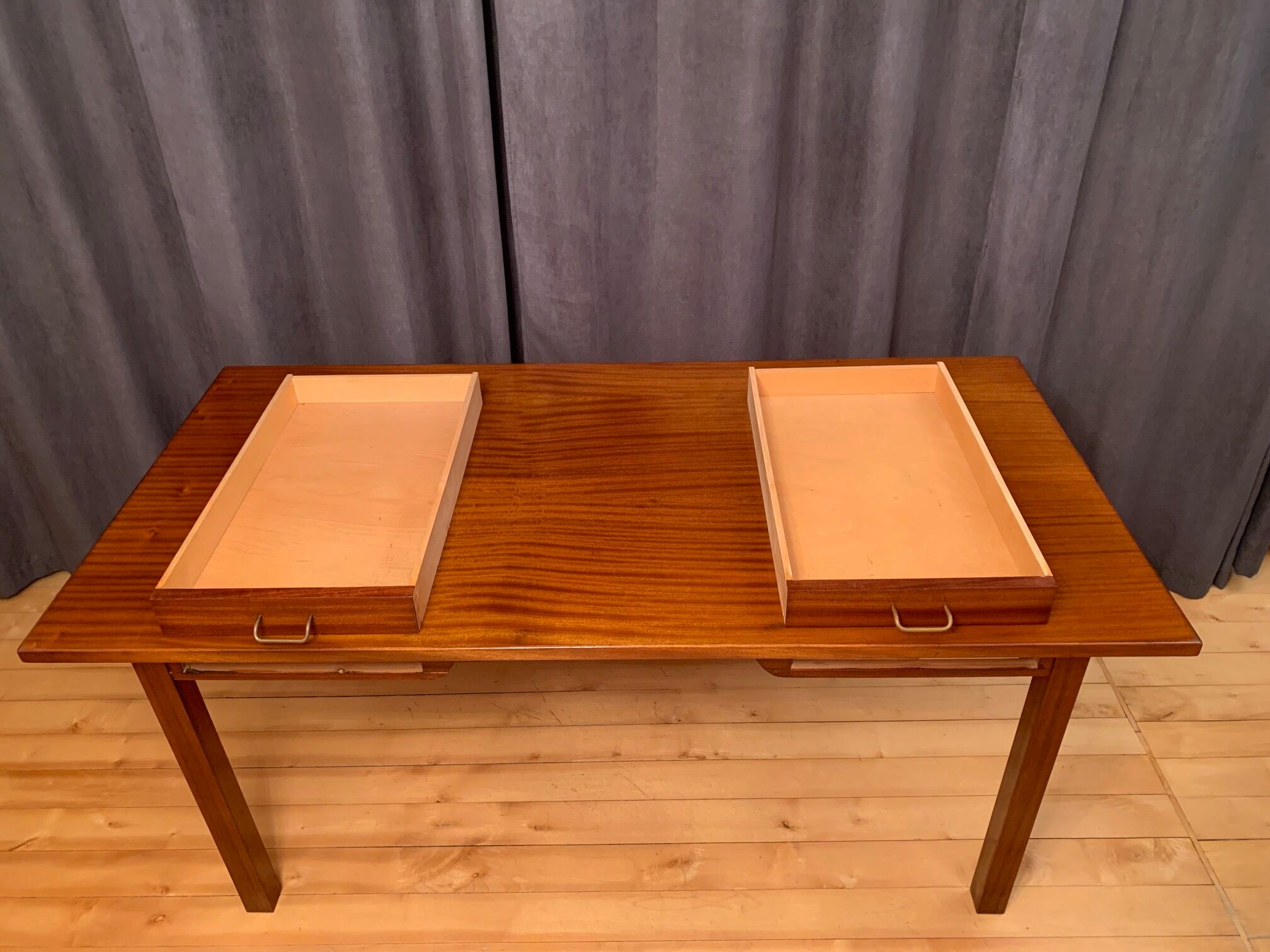 Frits Henningsen style desk from Denmark in the 1950s.
