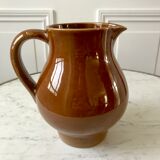 Glazed stoneware pitcher Digoin Sarreguemines 60s