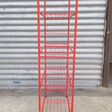 Modular lacquered metal shelf 1980