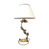 Golden lamp oak leaves