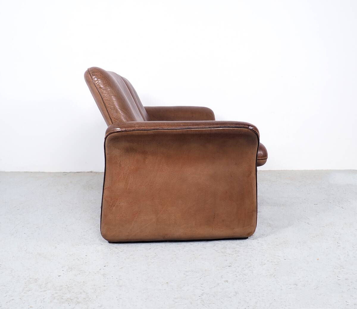 De Sede Brown Leather Ds 50 Sofa, 1970s