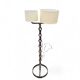 Brutalist chain floor lamp from the 70s