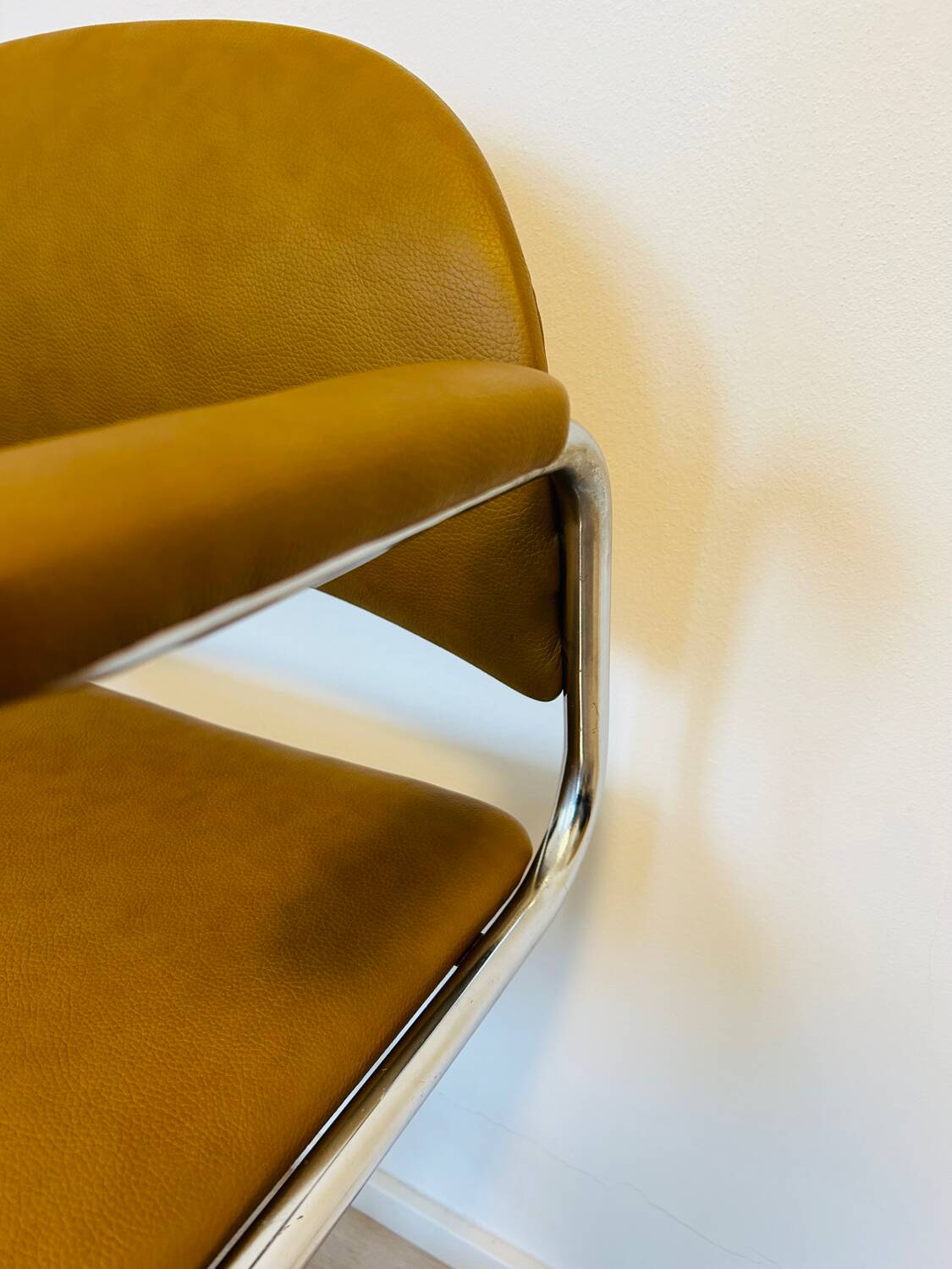 Vintage Mustard Office Chair by Kovona from Czechoslovakia 1970’s
