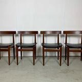 Hans Olsen Roundette table in Afromosia and chairs