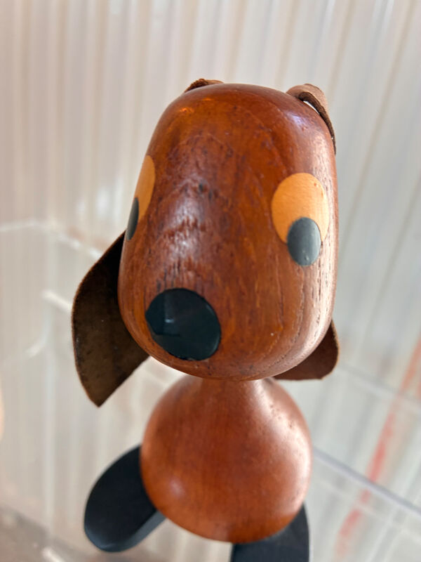 Chien bois Teck Vintage Danemark – Sveistrup Design Mid-Century 1960