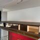 Brass display case from the Lutetia hotel with integrated lighting.