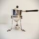 Silver metal alcohol stove