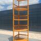Vintage corner shelf in rattan – 1970s – Exceptional condition