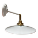 Vintage white opaline wall light