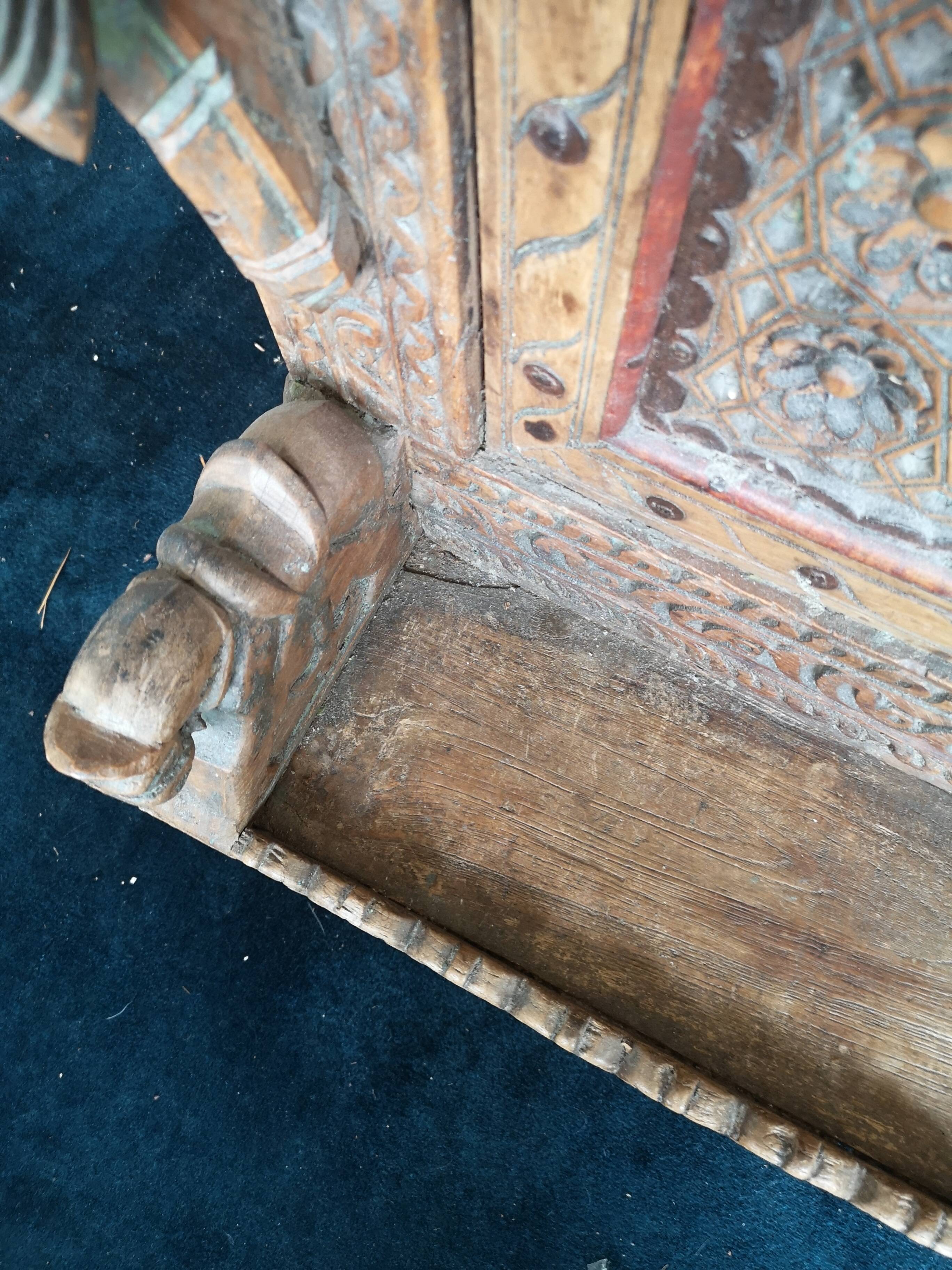 Indian buffet made of wood and iron