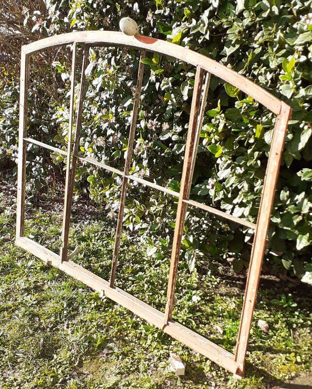 Window L156.2xH119 industrial curved metal glass roof frame