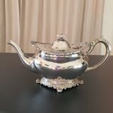 4-piece English silver tea set Victorian era