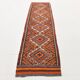 Colorful Multicolor Tribal Kilim Runner Rug, 82x295Cm