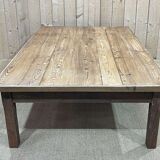 Large 1930s pitch pine coffee table