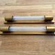 Pair of vintage modernist wall lamp, copper, France 1930