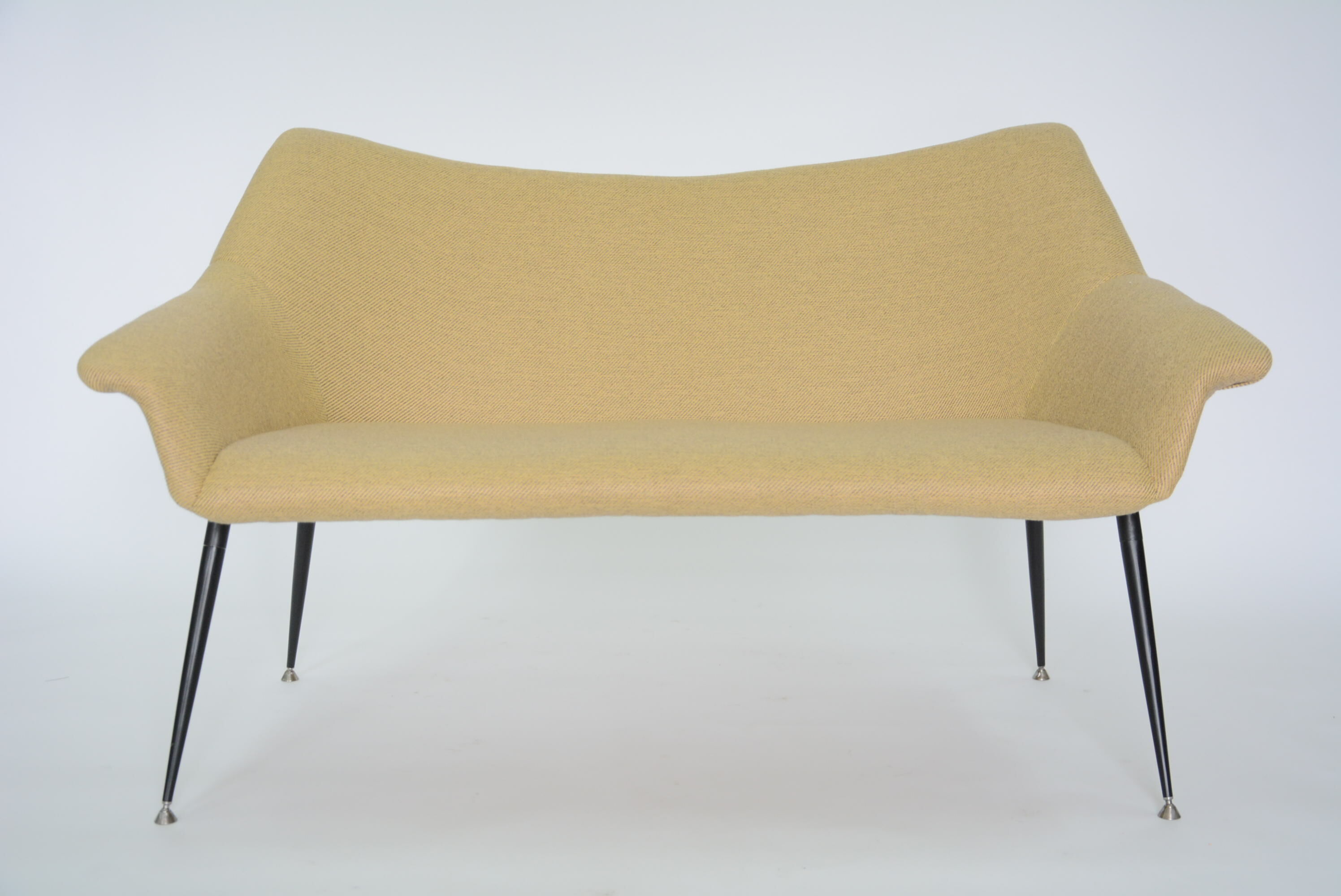 Banquette coquille carré jaune