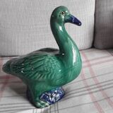 Large vintage ceramic duck