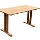 Vintage Shaker oak dining table with a minimalist design from the 1970s.