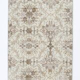 2x9 Floral Vintage Runner Rug, 75x273Cm