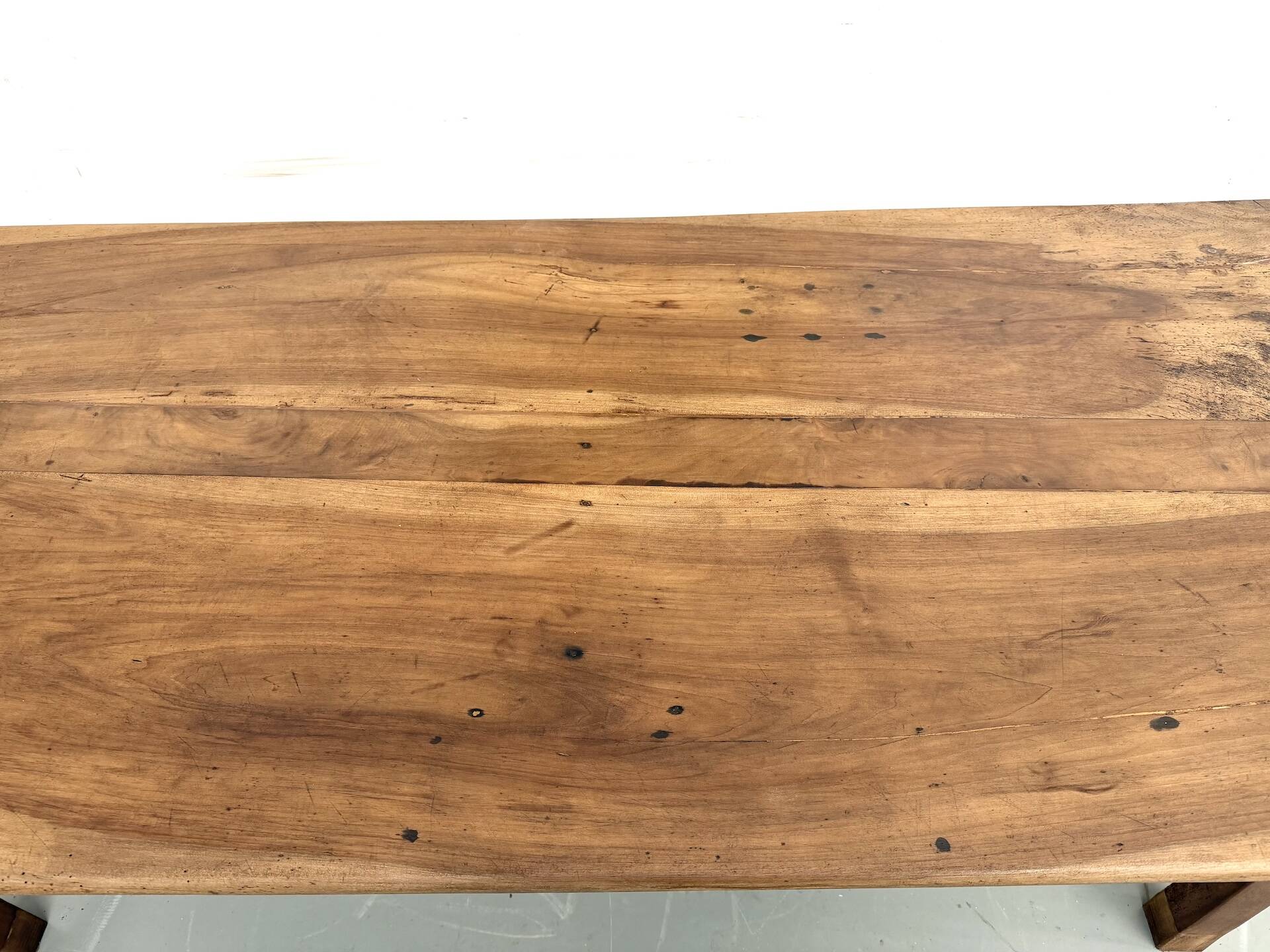 French farmhouse table in solid walnut, circa 1920