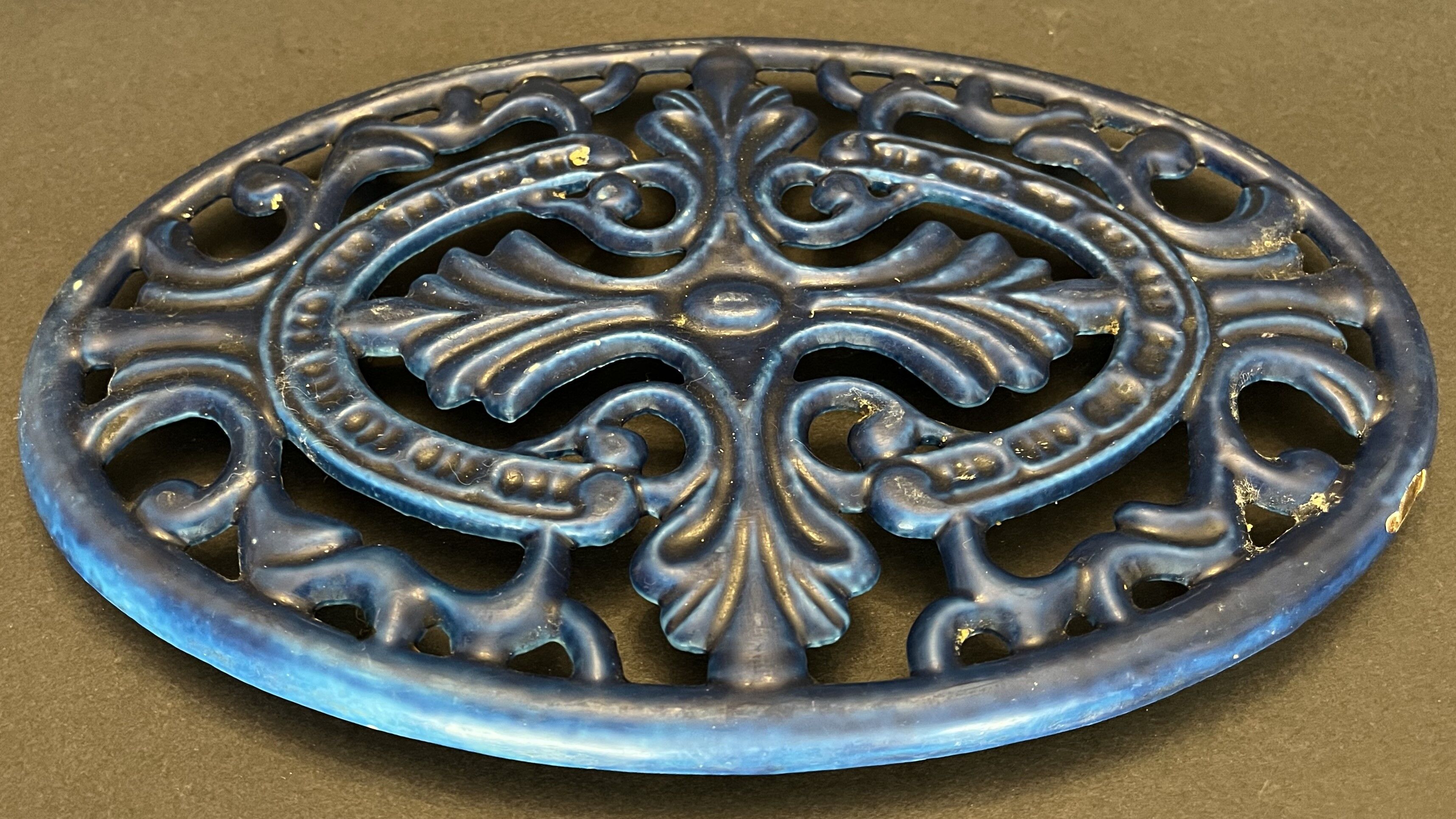 Cast iron underside