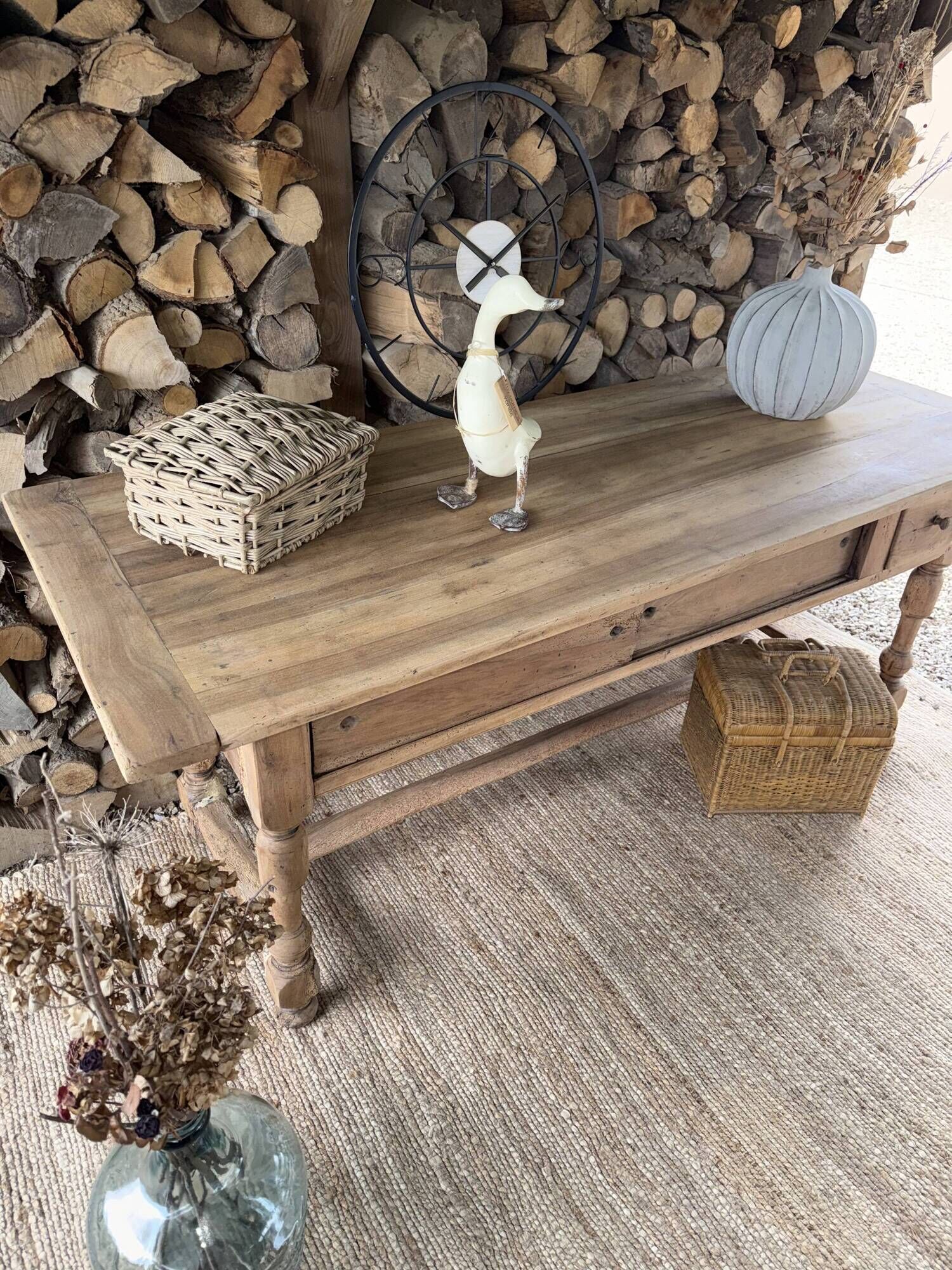 Work table or renovated antique draper's table