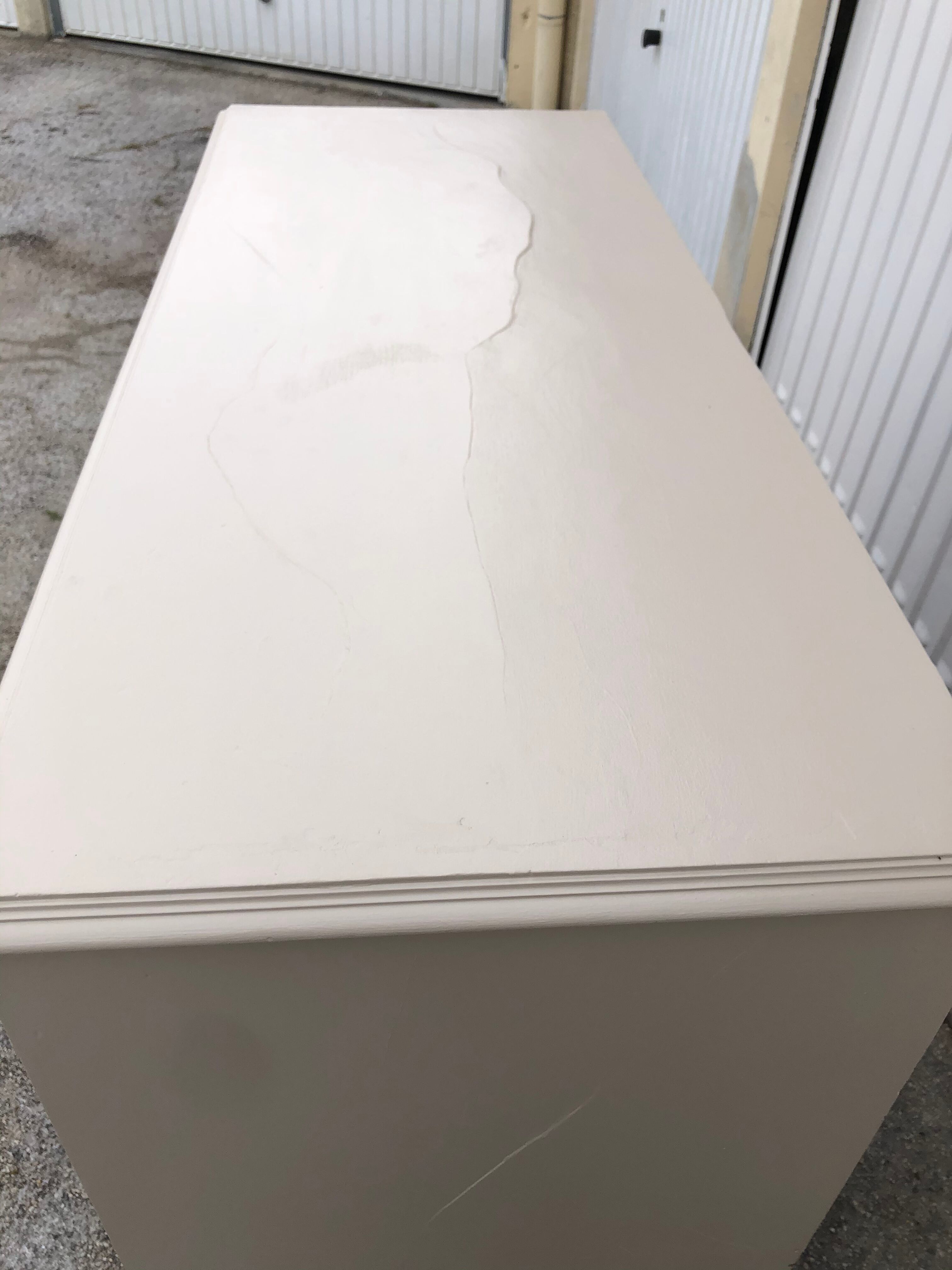 Old beige patina buffet