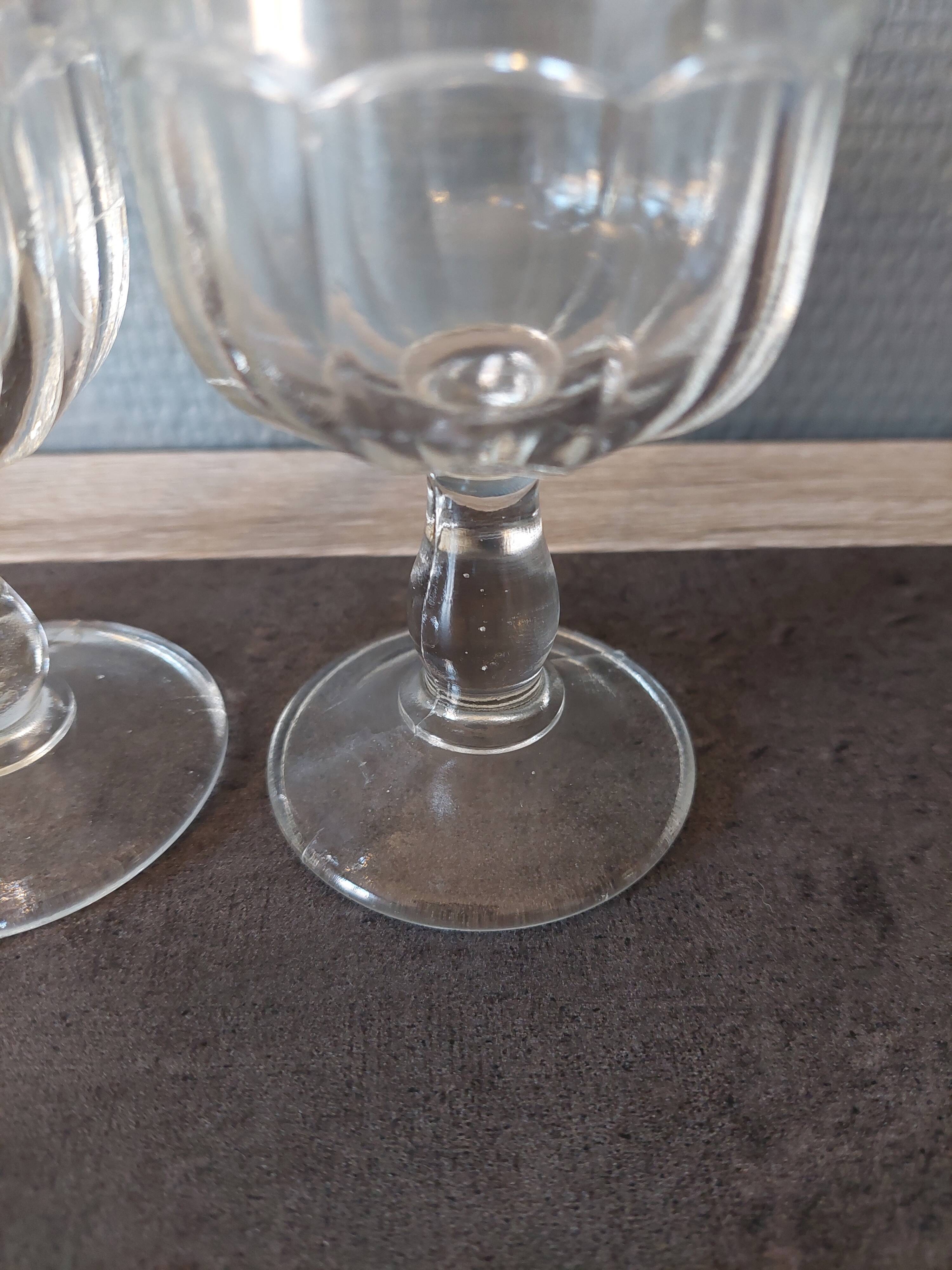 Vintage foot glasses