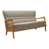 Canapé en hêtre, design danois, années 1960, designer : Soren Hansen, fabricant : Fritz Hansen