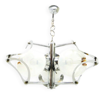 Mid-century Mazzega chandelier by Murano, Italy, 1970s