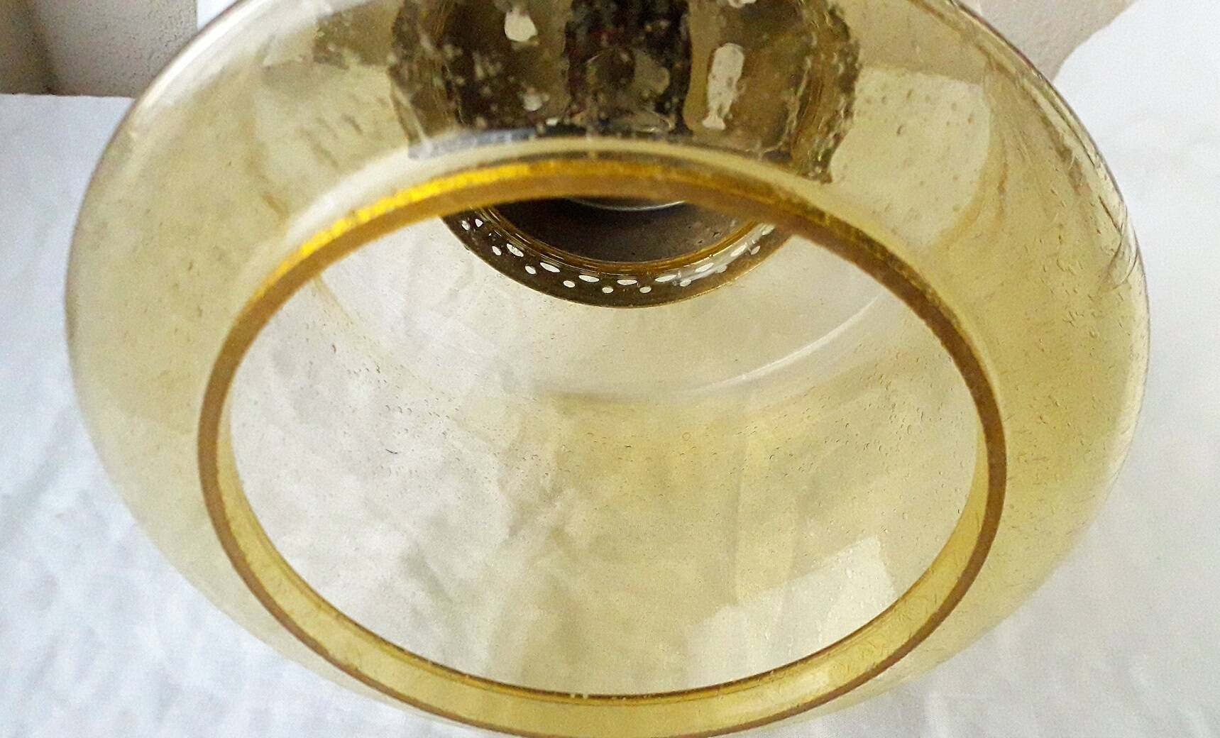 Bubble glass pendant light from the 70s