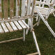 Lot of 3 wooden folding garden chairs - vintage