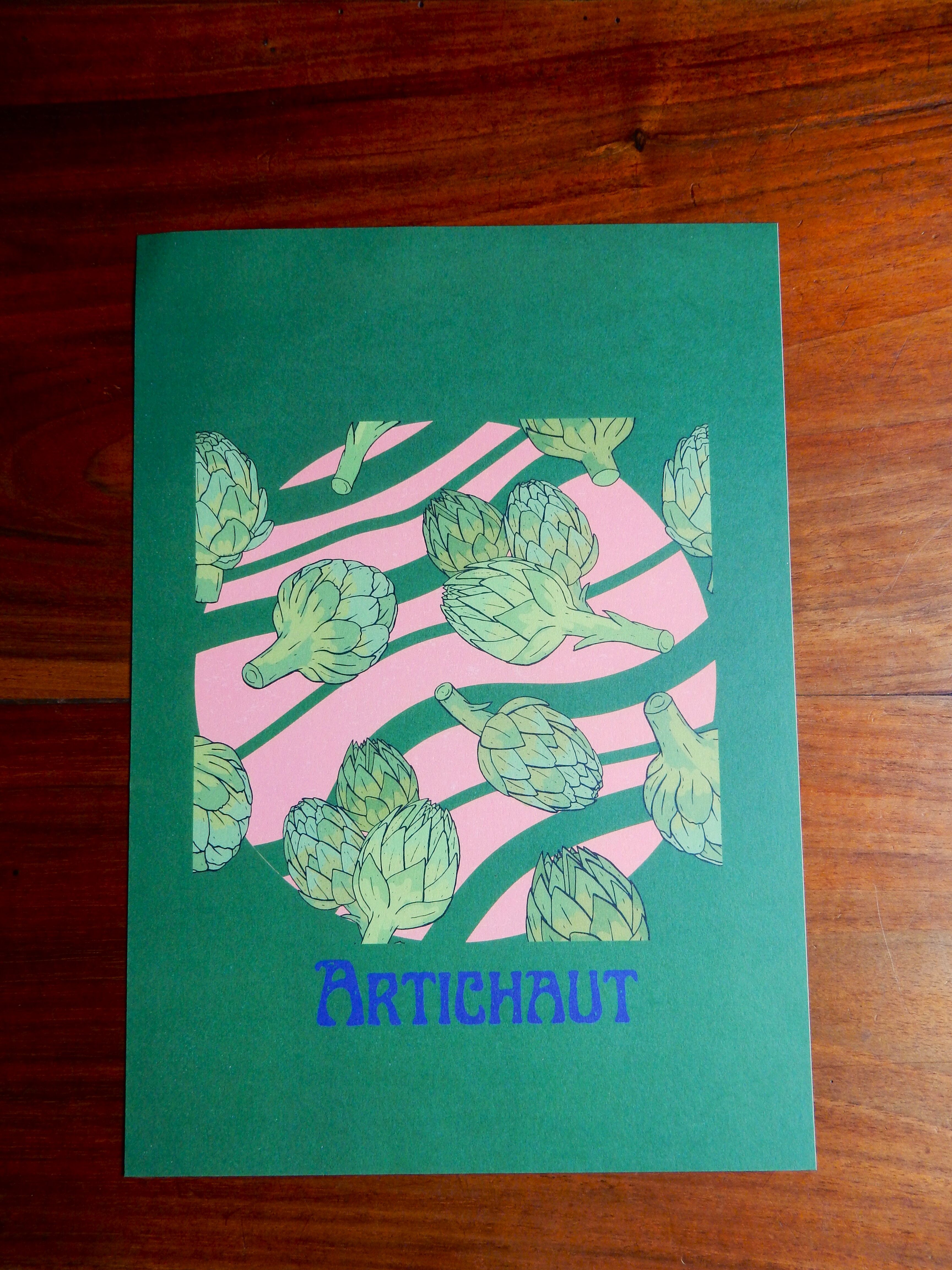 Contemporary Artichoke poster