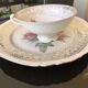 Old German porcelain cup and plate