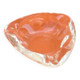 1970s Ashtray "hand" Transparent glass France Reims