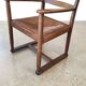 Serié de 6 fauteuils de salle á manger Brutalistes en chêne Mid-century