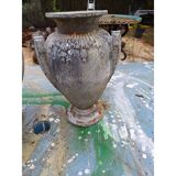 Pair of cast iron vases from 1900 from Charleville-Mézières