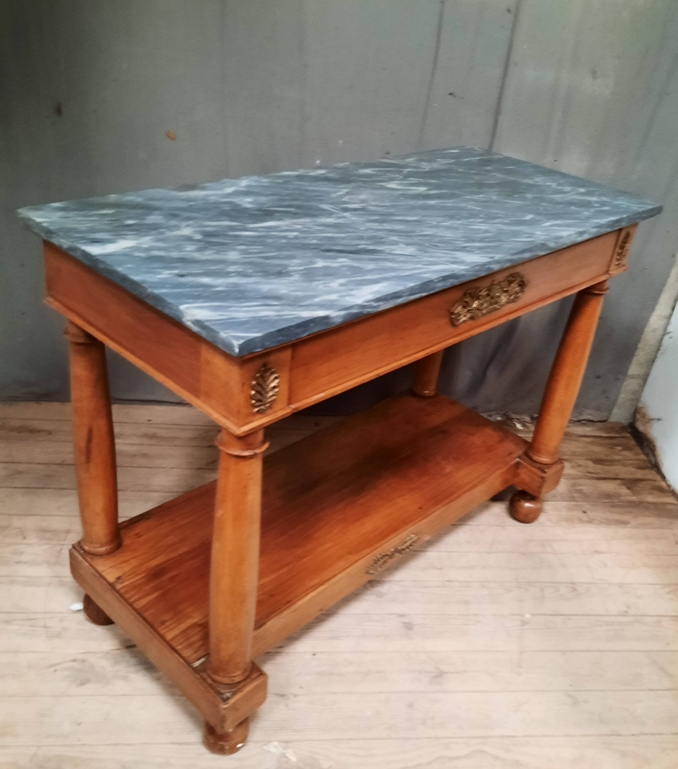 Console empire à colonnes